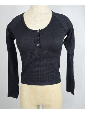 Free people bail out long sleeve in black women's size M